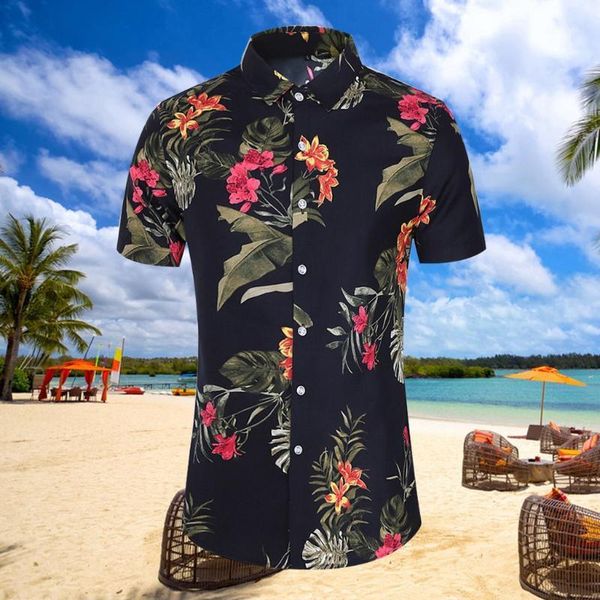fashion summer man shirt slim loose hawaii short sleeve printed turn-down collar button male streetwear camisa #45 men's casual shirts, White;black
fashion summer man shirt slim loose hawaii short sleeve printed turn-down collar button male streetwear camisa #45 men's casual shirts, White;black