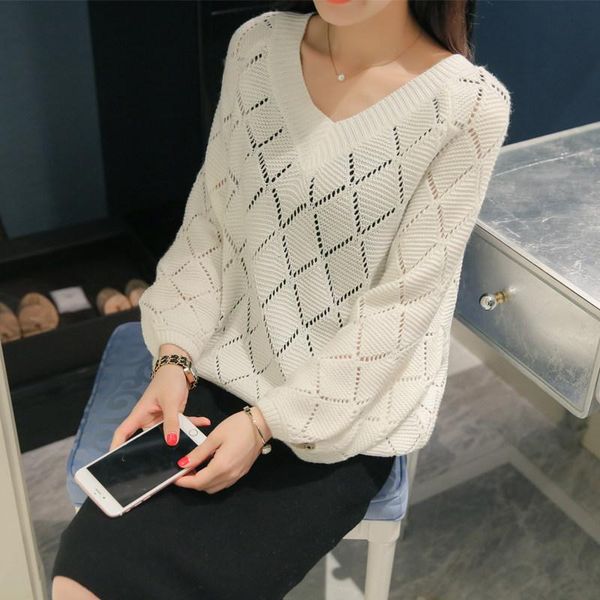 women sweater summer 2021 hollow out pullovers the lantern sleeve sets brief paragraph female batwing coat femme women's sweaters, White;black
women sweater summer 2021 hollow out pullovers the lantern sleeve sets brief paragraph female batwing coat femme women's sweaters, White;black