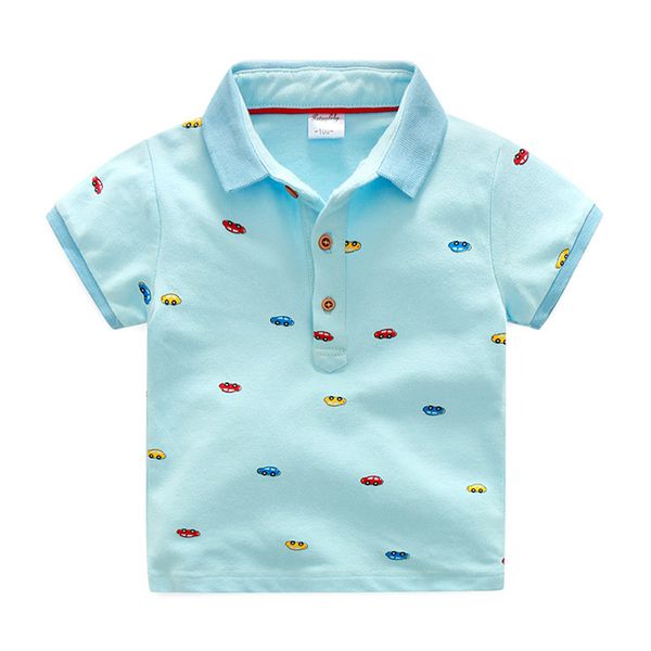 2021 Summer Childrens Clothing Baby Candy Color Turn Down Collar Cartoon Character Kids Boy Car Short Sleeve Cotton T-Shirt, Sky blue
2021 Summer Childrens Clothing Baby Candy Color Turn Down Collar Cartoon Character Kids Boy Car Short Sleeve Cotton T-Shirt, Sky blue