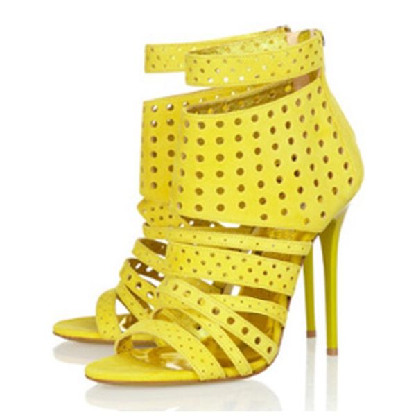 women charming style open toe yellow leather chunky heel sandal ankle strap high sandals hollow evening club shoes tl-a0070, Black
women charming style open toe yellow leather chunky heel sandal ankle strap high sandals hollow evening club shoes tl-a0070, Black