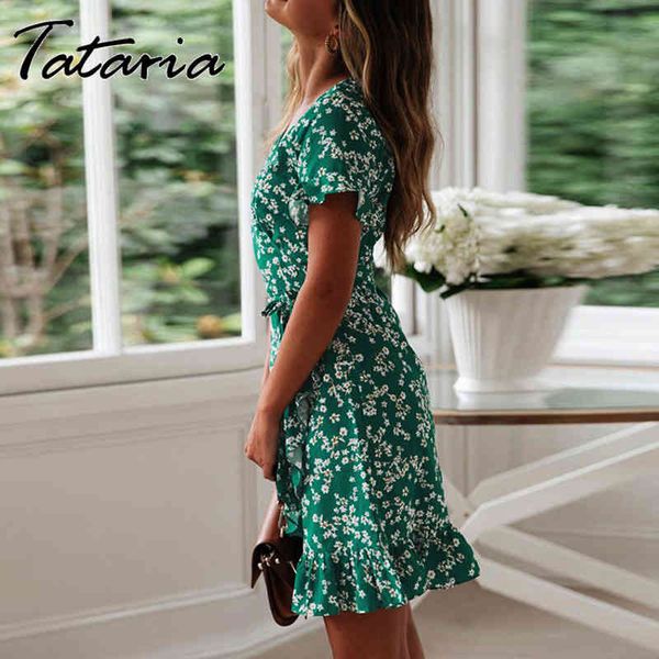 women dresses summer v neck floral print boho beach ruffle short sleeve a line mini wrap sundress robe 210514, Black;gray
women dresses summer v neck floral print boho beach ruffle short sleeve a line mini wrap sundress robe 210514, Black;gray
