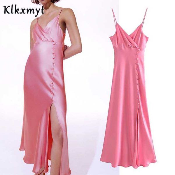 klkxmyt za dress women camisole midi dresses summer woman fashion satin button backless elegant female party vestido 210527, Black;gray
klkxmyt za dress women camisole midi dresses summer woman fashion satin button backless elegant female party vestido 210527, Black;gray