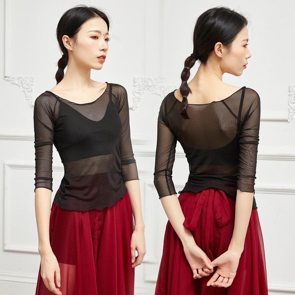 stage wear mesh belly dance transparent blouse shirt long costume for women oriental dancing clothes dancer clothing, Black;red
stage wear mesh belly dance transparent blouse shirt long costume for women oriental dancing clothes dancer clothing, Black;red