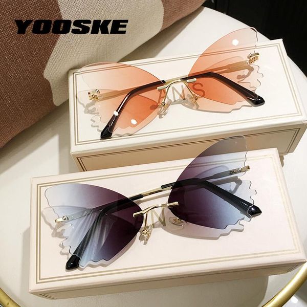 sunglasses yooske fashionable rimless women butterfly shape sun glasses female colorful ocean lens frameless eyewear uv400, White;black
sunglasses yooske fashionable rimless women butterfly shape sun glasses female colorful ocean lens frameless eyewear uv400, White;black