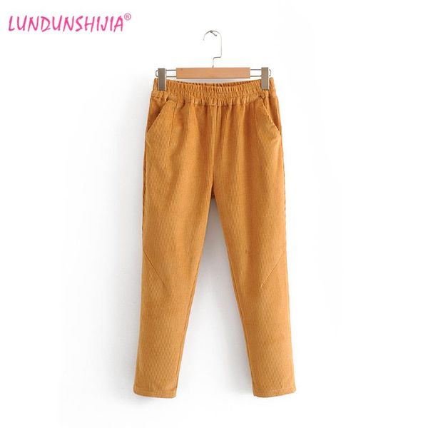 women's pants & capris lundunshijia 2021 winter women casual black white yellow corduroy calf-length harem size s-2xl
women's pants & capris lundunshijia 2021 winter women casual black white yellow corduroy calf-length harem size s-2xl