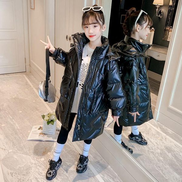 down coat girl fashion jacket children thick warm wadded outerwear kids solid color hooded ziped teenage waterproof clothing, Blue;gray
down coat girl fashion jacket children thick warm wadded outerwear kids solid color hooded ziped teenage waterproof clothing, Blue;gray