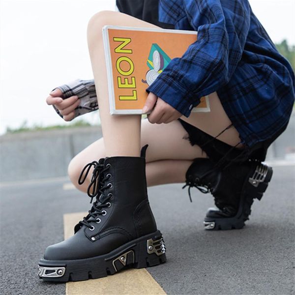 boots women's motorcycle chunky shoes punk style platform metal decoration black color fashion ladies autumn winter footwear
boots women's motorcycle chunky shoes punk style platform metal decoration black color fashion ladies autumn winter footwear