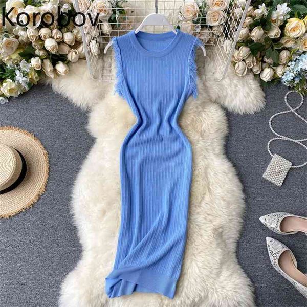 korobov o neck sleeveless solid long dress high waist hip bodycon knit vestido summer new mutlicolor ropa 2b082 210430, Black;gray
korobov o neck sleeveless solid long dress high waist hip bodycon knit vestido summer new mutlicolor ropa 2b082 210430, Black;gray
