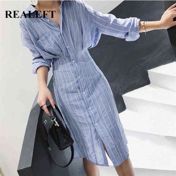 one pocket striped shirts women dress high waist vintage single breasted long sleeve female midi spring 210428, Black;gray
one pocket striped shirts women dress high waist vintage single breasted long sleeve female midi spring 210428, Black;gray