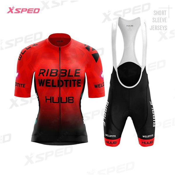 racing sets huub women's team cycling wear 2021 summer set ladies ropa ciclismo short sleeve mountain bike, Black;blue 
racing sets huub women's team cycling wear 2021 summer set ladies ropa ciclismo short sleeve mountain bike, Black;blue