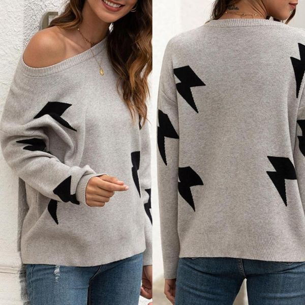 women's sweaters women fashionable streetwear long sleeve round neck printing knitted sweater warm jumpers pullover, White;black
women's sweaters women fashionable streetwear long sleeve round neck printing knitted sweater warm jumpers pullover, White;black