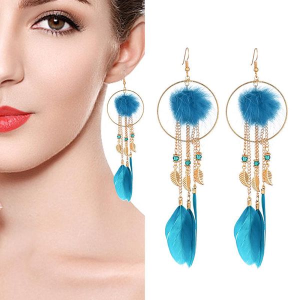 dangle & chandelier hairball tassel chain feather earrings women's long bohemian style pearl boho national exaggerated for women, Silver
dangle & chandelier hairball tassel chain feather earrings women's long bohemian style pearl boho national exaggerated for women, Silver