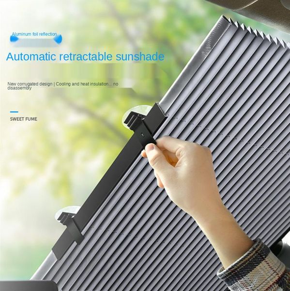 automatic retractable sunshade solar shield summer sun protection and heat insulation front windshield car accessories
automatic retractable sunshade solar shield summer sun protection and heat insulation front windshield car accessories