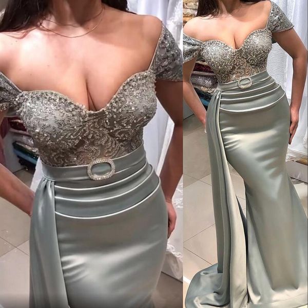 2023 bling mermaid evening dresses wear off shoulder illusion sweetheart silver crystal beading gray party prom gowns sweep train, Black;red
2023 bling mermaid evening dresses wear off shoulder illusion sweetheart silver crystal beading gray party prom gowns sweep train, Black;red