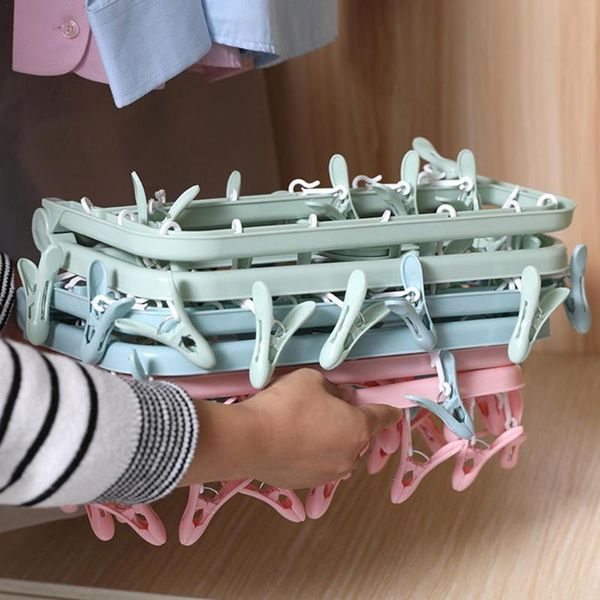 hangers & racks foldable multi clip hanger plastic household windproof home for clothes multi-port support underwear socks v5n2
hangers & racks foldable multi clip hanger plastic household windproof home for clothes multi-port support underwear socks v5n2