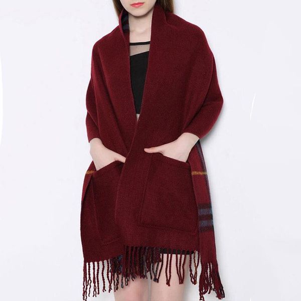 berets pocket shawl autumn winter dual-use cashmere tassel men plaid scarf women's double-sided female decoration thick foulard, Blue;gray
berets pocket shawl autumn winter dual-use cashmere tassel men plaid scarf women's double-sided female decoration thick foulard, Blue;gray