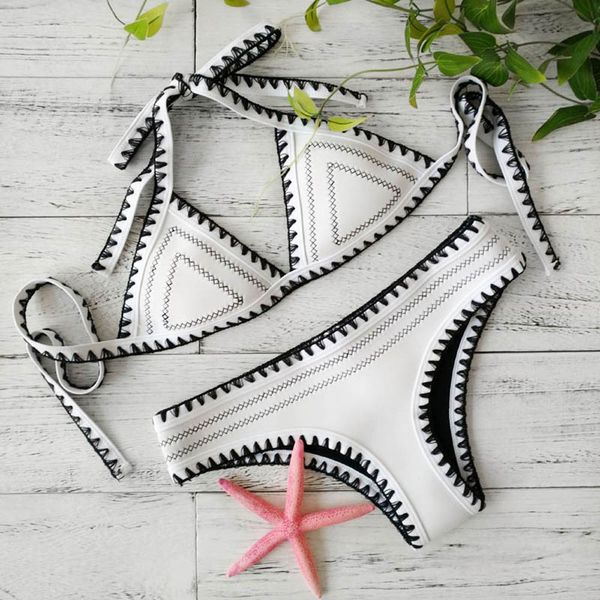 neopren bikinis women crochet swimwear push up swimsuit halter biquini padded bathing suit bandage brazilian bikini setin
neopren bikinis women crochet swimwear push up swimsuit halter biquini padded bathing suit bandage brazilian bikini setin