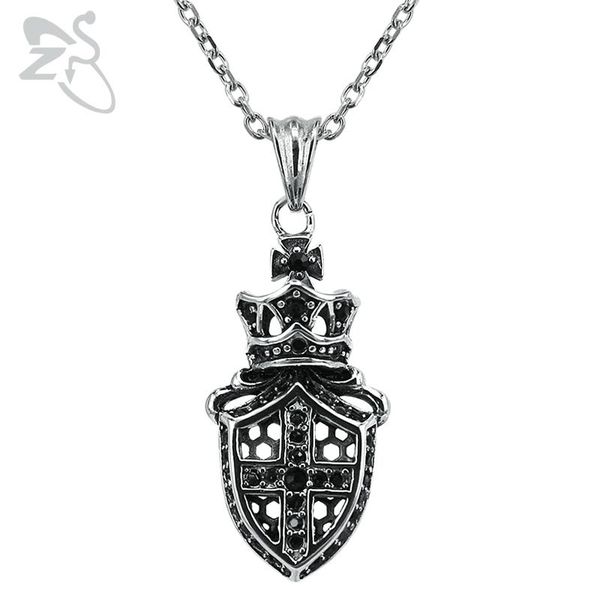 pendant necklaces zs cross shield crown necklace punk style men's stainless steel jewelry male hip hop biker rock roll jewellry, Silver
pendant necklaces zs cross shield crown necklace punk style men's stainless steel jewelry male hip hop biker rock roll jewellry, Silver