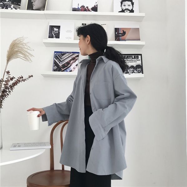 mid-length blouse woman shirts plus size korean style 2021 spring long sleeve cotton clothing comfortable loose style, White
mid-length blouse woman shirts plus size korean style 2021 spring long sleeve cotton clothing comfortable loose style, White