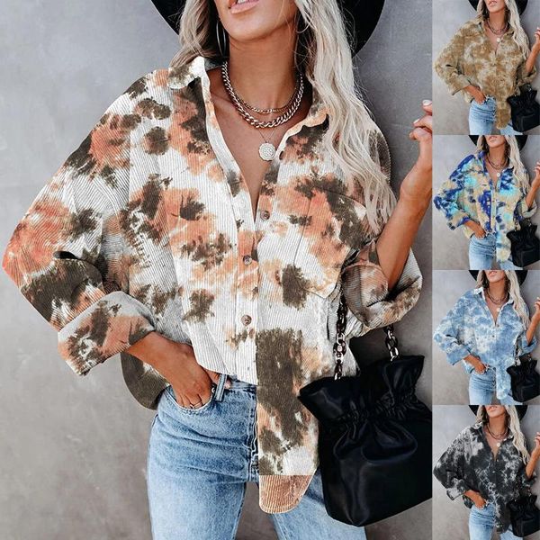 women's jackets trend loose corduroy lapel shirt autumn and winter lady plaid splicing pockets long-sleeved jacket streetwear, Black;brown
women's jackets trend loose corduroy lapel shirt autumn and winter lady plaid splicing pockets long-sleeved jacket streetwear, Black;brown