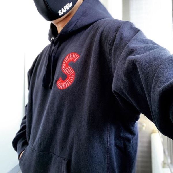 sweater hoodie hooded large s letter embroiderd overlapping small men's and women's versatile hoodie, Black
sweater hoodie hooded large s letter embroiderd overlapping small men's and women's versatile hoodie, Black