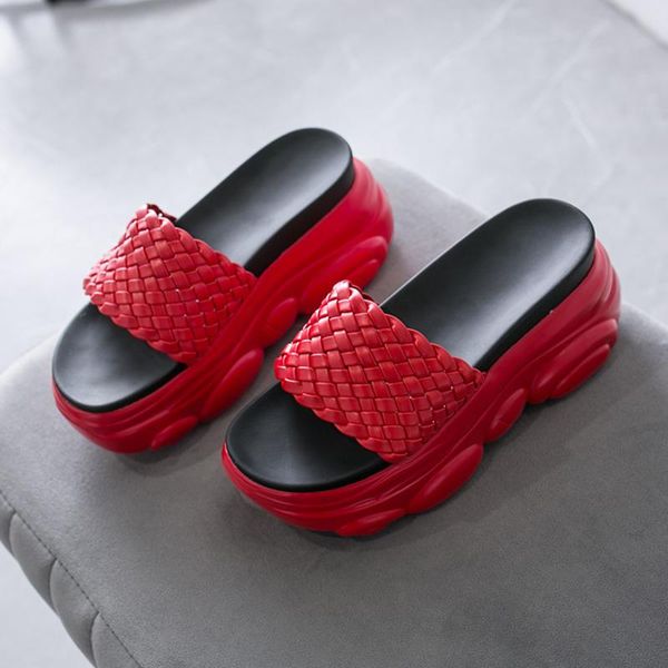 slippers 2021 summer women platform weave designers red yellow sandals wedges woman shoes ladies outside casual beach slides, Black
slippers 2021 summer women platform weave designers red yellow sandals wedges woman shoes ladies outside casual beach slides, Black