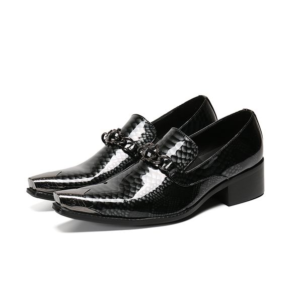 chaussure homme cuir shoes men original genuine leather dress wedding oxford metal decoration med heels mens shoes formal, Black
chaussure homme cuir shoes men original genuine leather dress wedding oxford metal decoration med heels mens shoes formal, Black