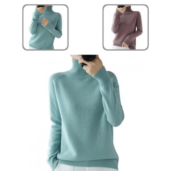 women's sweaters all match great solid knitted soft winter sweater casual base long sleeve for home, White;black
women's sweaters all match great solid knitted soft winter sweater casual base long sleeve for home, White;black