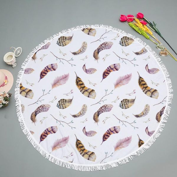 outdoor pads tassel feather printed 150cm giant beach blanket picnic camping mat round sandbeach towel cloth pad shawl mattress
outdoor pads tassel feather printed 150cm giant beach blanket picnic camping mat round sandbeach towel cloth pad shawl mattress