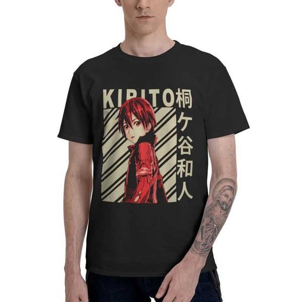 men's t-shirts kirigaya kazuto t-shirt men fashion t shirt short sleeve anime manga sword art online kirito tshirt cotton tees clothes, White;black
men's t-shirts kirigaya kazuto t-shirt men fashion t shirt short sleeve anime manga sword art online kirito tshirt cotton tees clothes, White;black
