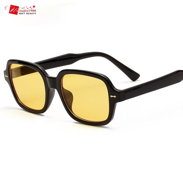 sunglasses fashion square men women small frame yellow female retro rivet glasses uv400shades, White;black
sunglasses fashion square men women small frame yellow female retro rivet glasses uv400shades, White;black