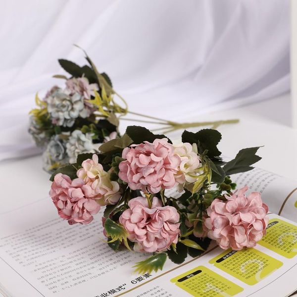 decorative flowers & wreaths 1 bouquet silk hydrangeas artificial wedding bride holding fake flower party home crafts
decorative flowers & wreaths 1 bouquet silk hydrangeas artificial wedding bride holding fake flower party home crafts