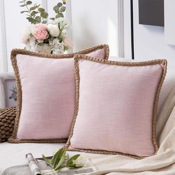 cushion/decorative pillow brown rope edging pink cushion cover cotton lotus leaf pillowcase living room sofa decoration frame
cushion/decorative pillow brown rope edging pink cushion cover cotton lotus leaf pillowcase living room sofa decoration frame