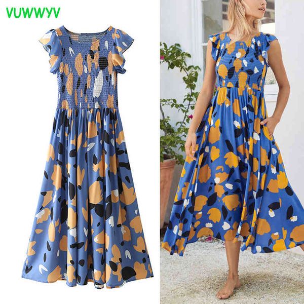 woman dresses blue print pleated ruffle midi women vintage short sleeve beach casual elastic waist vestidos 210430, Black;gray
woman dresses blue print pleated ruffle midi women vintage short sleeve beach casual elastic waist vestidos 210430, Black;gray
