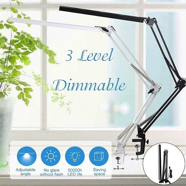 table lamps white/black multi-angle rotating high light led desk lamp, flexible 3 level dimmable swing arm lamp+adapter,clamp mount
table lamps white/black multi-angle rotating high light led desk lamp, flexible 3 level dimmable swing arm lamp+adapter,clamp mount