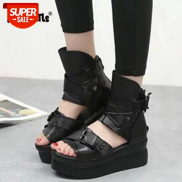summer genuine leather women sandals platform women shoes wedge heel fish head high heels black sandals singles shoes drop ship #ca7r
summer genuine leather women sandals platform women shoes wedge heel fish head high heels black sandals singles shoes drop ship #ca7r
