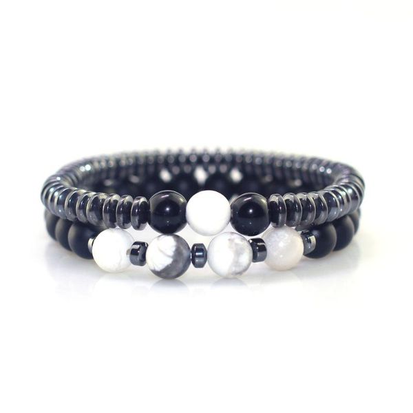 2pcs/set fashion natural stone 8mm beads bracelet men 6mm hematite round tablets chain bracelets for women pulseras beaded, strands, Black
2pcs/set fashion natural stone 8mm beads bracelet men 6mm hematite round tablets chain bracelets for women pulseras beaded, strands, Black