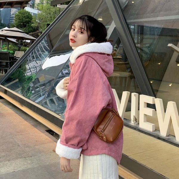 women's fur & faux female plots warm woman's coat, leisure, school, girls'clothes, kawaii, 3 colours, ulzzang winter, thicken, Black
women's fur & faux female plots warm woman's coat, leisure, school, girls'clothes, kawaii, 3 colours, ulzzang winter, thicken, Black