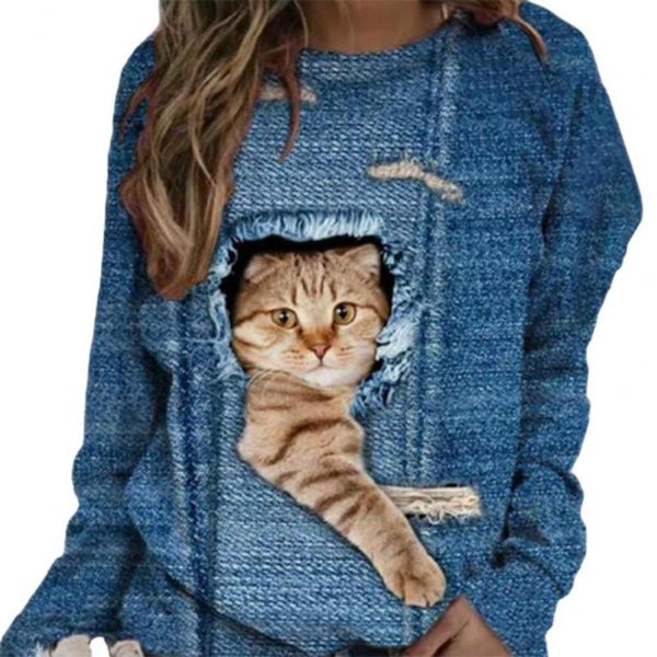 women's t-shirt harajuku black cats zipper print women t shirts crewneck long sleeve casual woman tee plus size loose aesthetic 2021, White
women's t-shirt harajuku black cats zipper print women t shirts crewneck long sleeve casual woman tee plus size loose aesthetic 2021, White