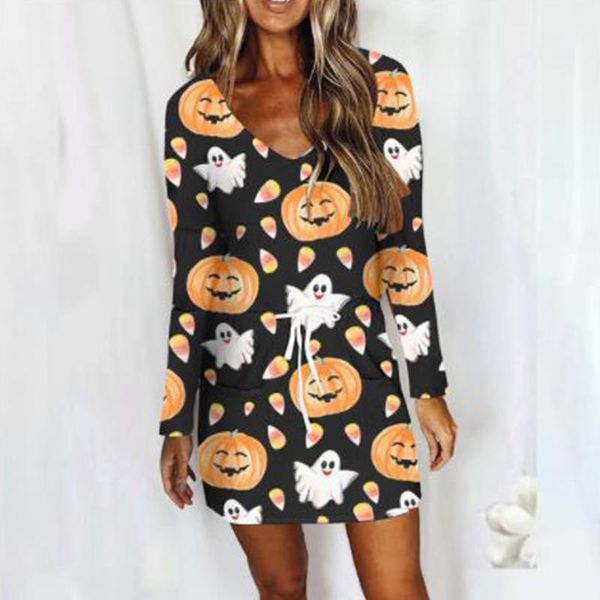 casual dresses halloween pumpkin ghost print fashion loose dress autumn winter v-neck a-line elegant drawstring long sleeve, Black;gray
casual dresses halloween pumpkin ghost print fashion loose dress autumn winter v-neck a-line elegant drawstring long sleeve, Black;gray