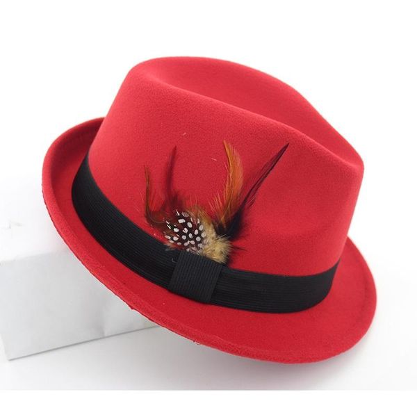 stingy brim hats solid brimless fedoras bowler hat vintage british women female felt jazz ostrich feather sombrero homre, Blue;gray
stingy brim hats solid brimless fedoras bowler hat vintage british women female felt jazz ostrich feather sombrero homre, Blue;gray