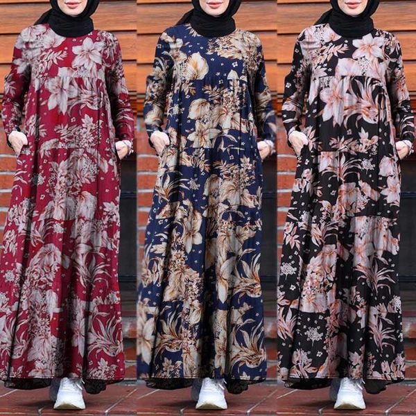 dresses vintage printed muslim dress women's spring sundress casual long sleeve floral maxi vestidos female turkey hijab robe 5xl, Black;gray
dresses vintage printed muslim dress women's spring sundress casual long sleeve floral maxi vestidos female turkey hijab robe 5xl, Black;gray