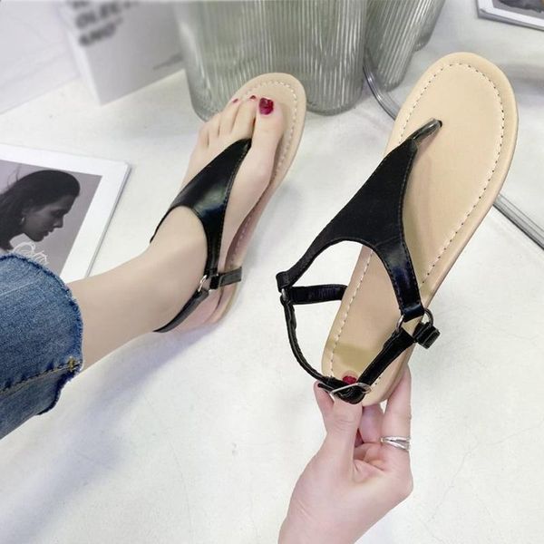 sandals women's ankle buckle strap clip on casual ladies shoes pu leather summer fashion female flats footwear woman 2021, Black
sandals women's ankle buckle strap clip on casual ladies shoes pu leather summer fashion female flats footwear woman 2021, Black