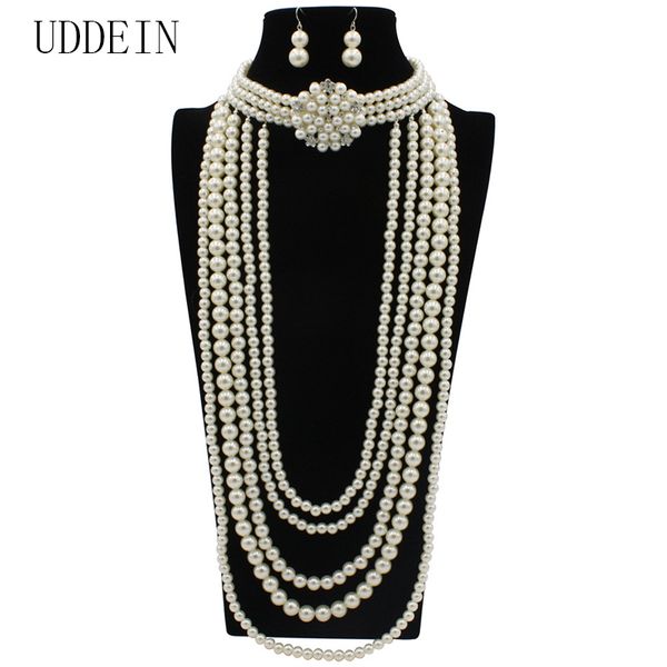 jewelry sets uddein bib beads long tassel pendant simulated pearl flower necklace nigerian wedding indian choker, Black
jewelry sets uddein bib beads long tassel pendant simulated pearl flower necklace nigerian wedding indian choker, Black