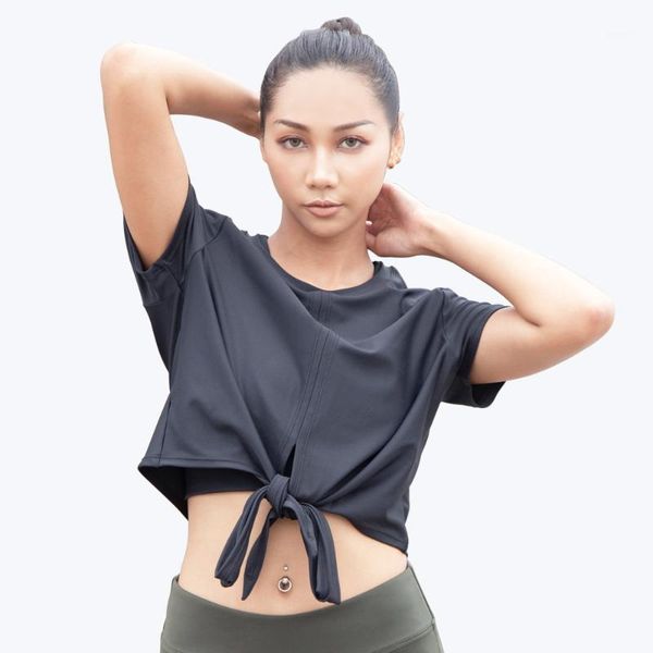 yoga outfit summer sports shirt women short sleeve quick-dry breathable tie waist design workout gym training vest solid activewear
yoga outfit summer sports shirt women short sleeve quick-dry breathable tie waist design workout gym training vest solid activewear