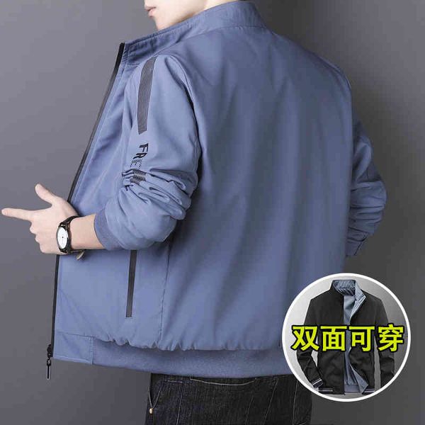 spring and autumn winter casual stand collar thickened men's double-sided baseball et middle-aged dad's wear, Black;brown
spring and autumn winter casual stand collar thickened men's double-sided baseball et middle-aged dad's wear, Black;brown