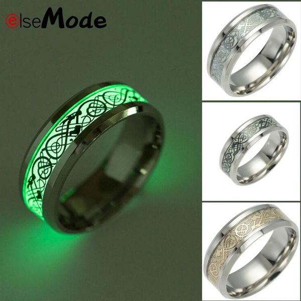 wedding rings elsemode black retro punk titanium steel luminous ring for men women bands trendy jewelry, Slivery;golden
wedding rings elsemode black retro punk titanium steel luminous ring for men women bands trendy jewelry, Slivery;golden