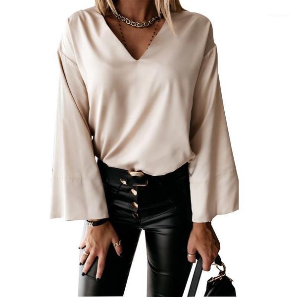 korean women elegant long sleeve shirts office ladies v neck solid and blouses autumn clothing blusas sj7061y women's &, White
korean women elegant long sleeve shirts office ladies v neck solid and blouses autumn clothing blusas sj7061y women's &, White