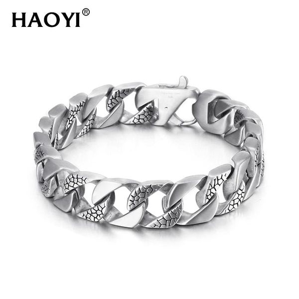 15mm wide men's bracelet simple fashion cuban style personality design metal stainless steel snakeskin pattern jewelry charm bracelets, Golden;silver
15mm wide men's bracelet simple fashion cuban style personality design metal stainless steel snakeskin pattern jewelry charm bracelets, Golden;silver