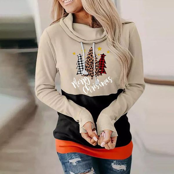 women's hoodies & sweatshirts fashion merry christmas prints long-sleeved patchwork hooded sweatshirt female casual pullover, Black
women's hoodies & sweatshirts fashion merry christmas prints long-sleeved patchwork hooded sweatshirt female casual pullover, Black